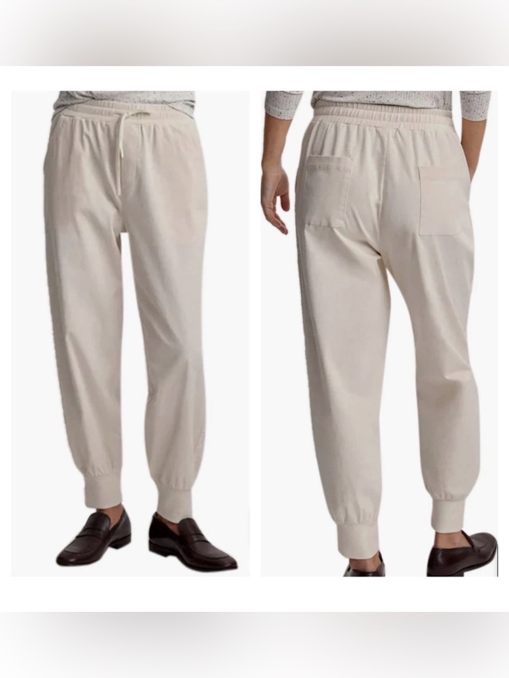 Varley Celita cotton twill pant jogger ivory/ cream XS